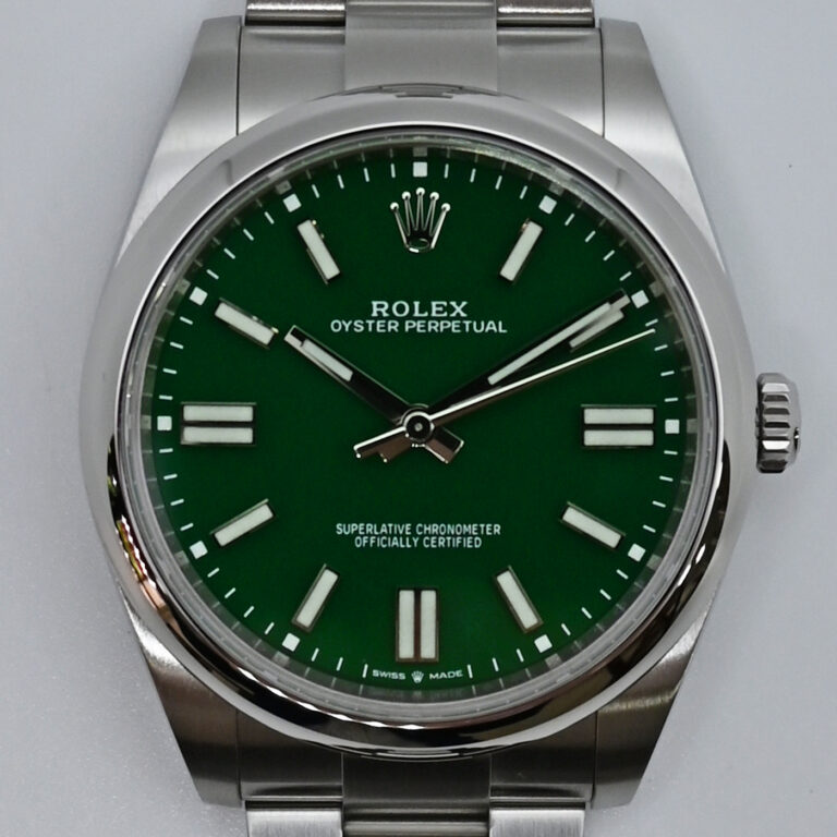 1 Rolex oyster perpetual 41mm verde 124300 9369