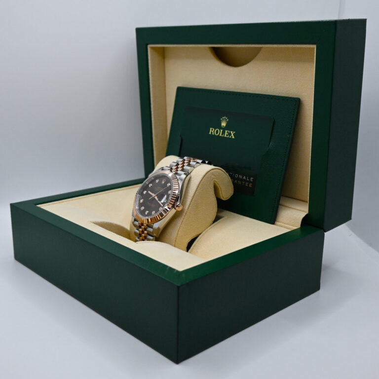 12 Rolex datejust acero y oro rosa chocolate diamantes 126331_resultado