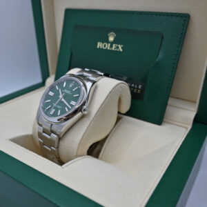 12 Rolex oyster perpetual 41mm verde 124300 9369