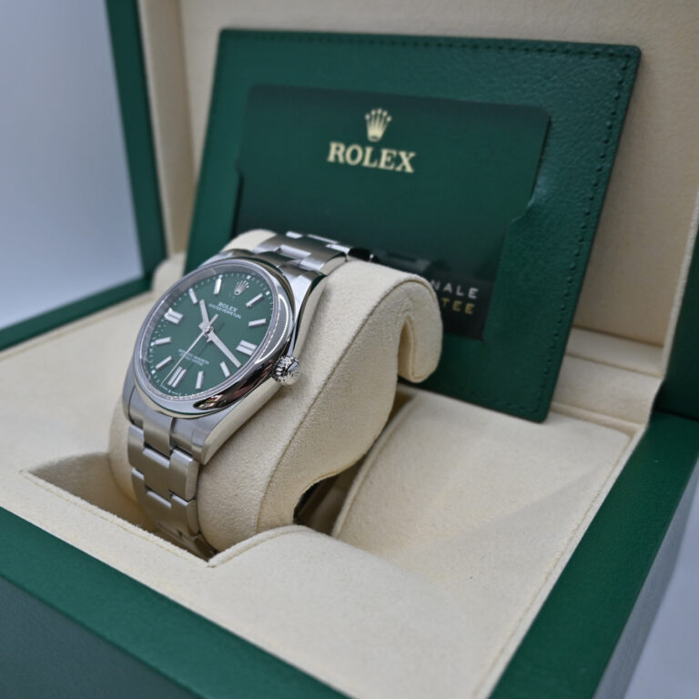 12 Rolex oyster perpetual 41mm verde 124300 9369