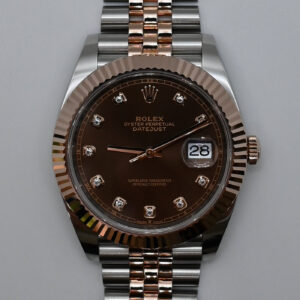 2 Rolex datejust acero y oro rosa chocolate diamantes 126331_resultado