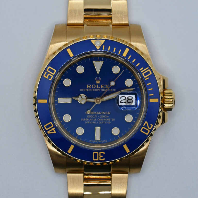 2 rolex submariner 40mm oro amarillo 116618lb 9368