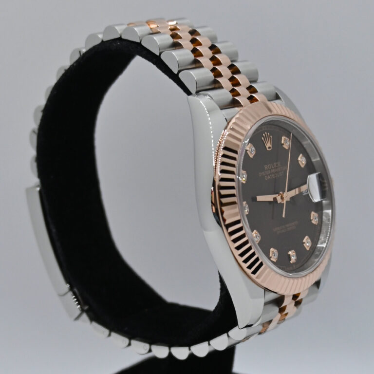 6 Rolex datejust acero y oro rosa chocolate diamantes 126331_resultado