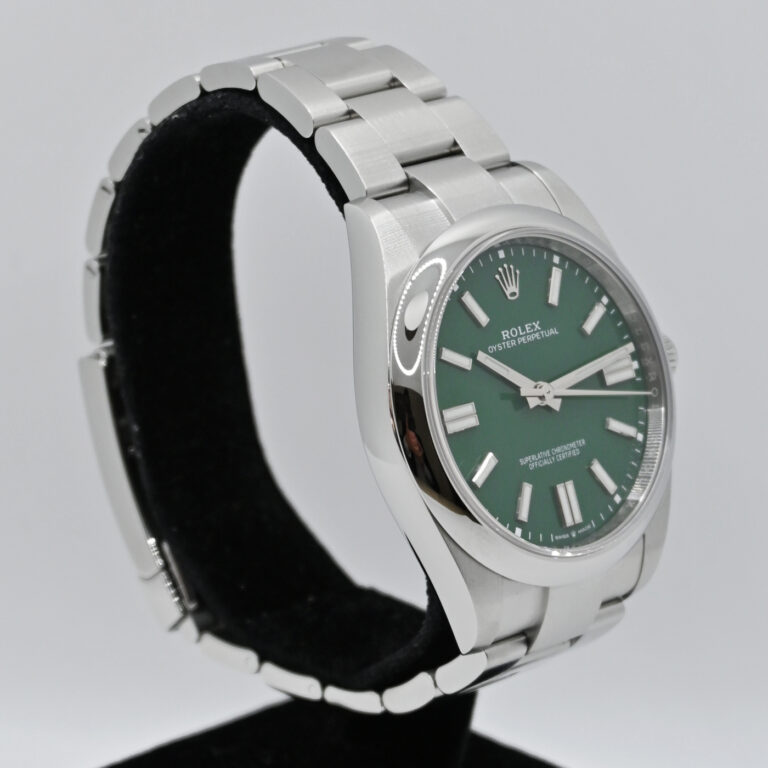 6 Rolex oyster perpetual 41mm verde 124300 9369