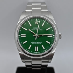 7 Rolex oyster perpetual 41mm verde 124300 9369