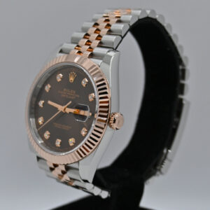 8 Rolex datejust acero y oro rosa chocolate diamantes 126331_resultado