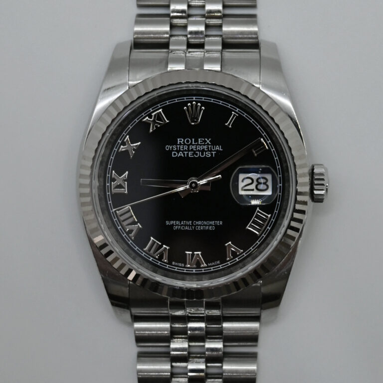 2 rolex datejust 36mm negro romanos 126234 9356_resultado